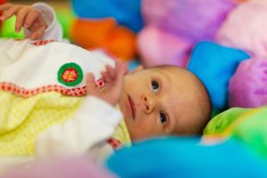 Infant in Crib